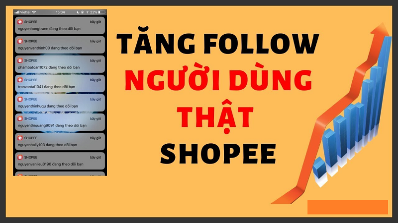 Hướng dẫn tăng người theo dõi shopee