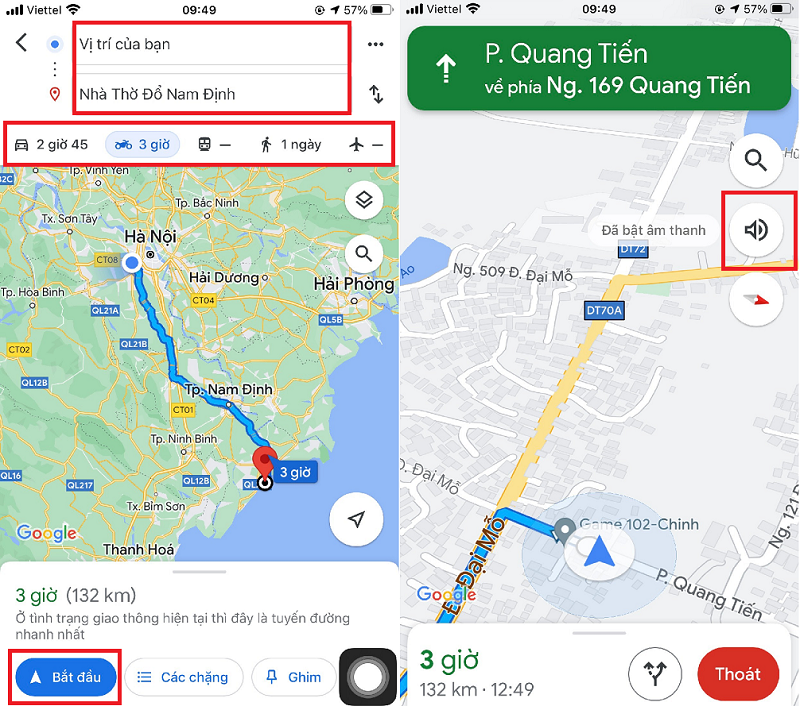 Cách sử dụng Google Maps trên điện thoại