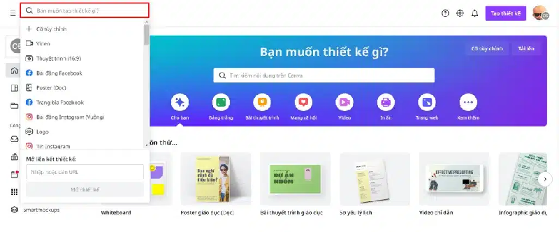 Đăng nhập vào canva